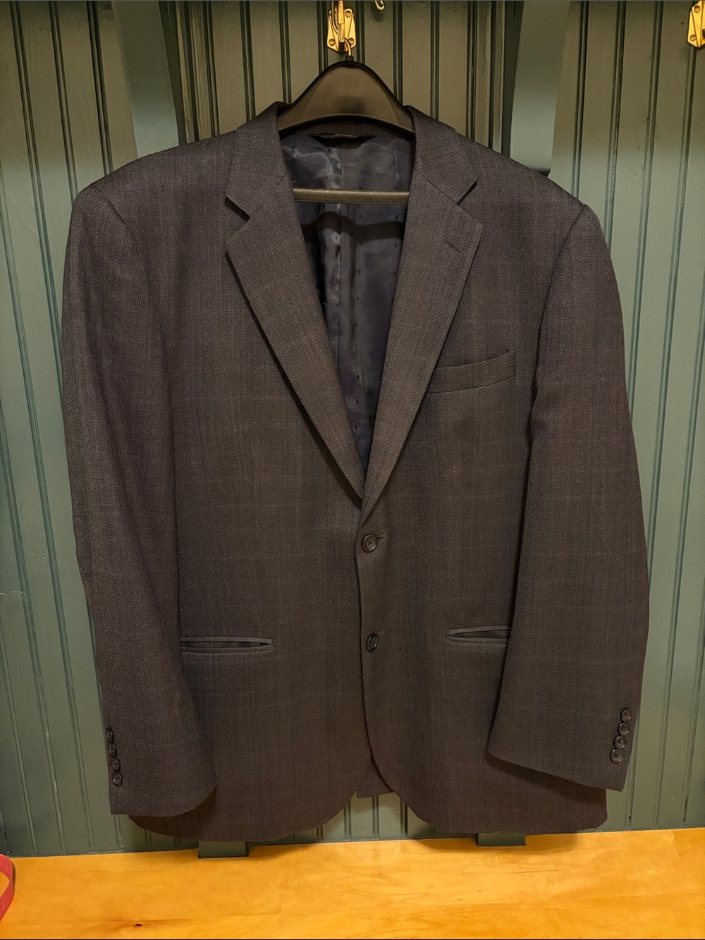 Joseph & Feiss Gold 100% wool Men's Classic Navy Blazer 44R
